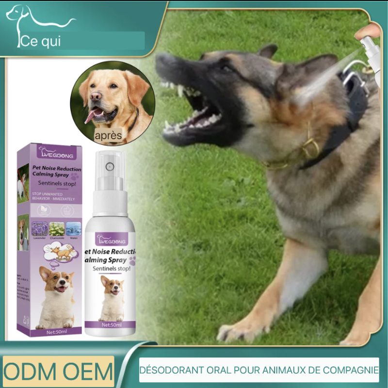 Spray calmant pour animaux agressif