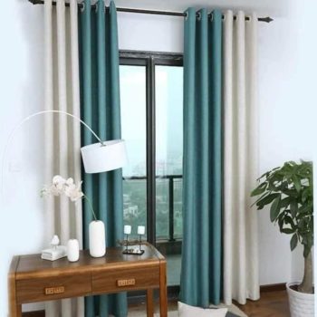 lot de 2 rideaux occultants + 1 Voilage
