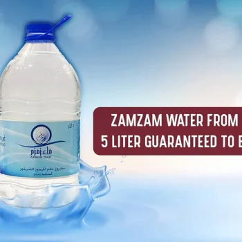 eau zamzam bouteille de 5 LITRES, makkah, eau bénie