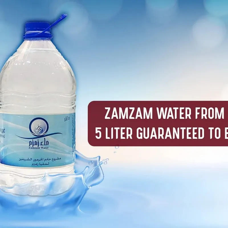 eau zamzam bouteille de 5 LITRES, makkah, eau bénie